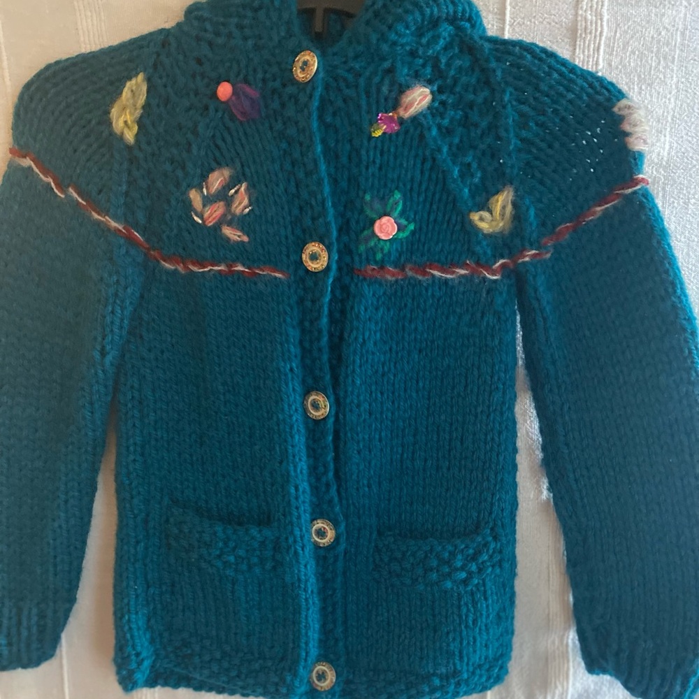 Child’s HAND KNIT Vintage Sweater